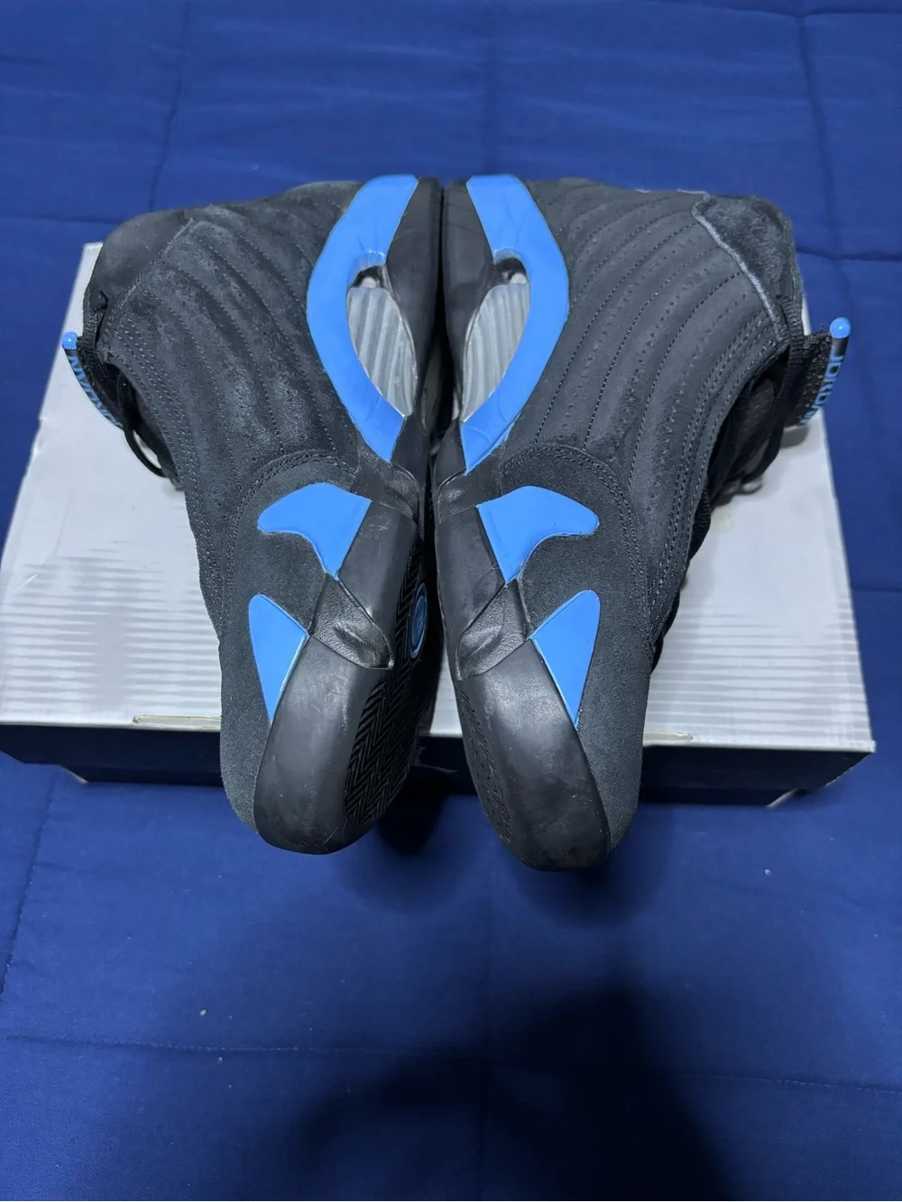Jordan 14 Retro Black University Blue 2026 Size 10
